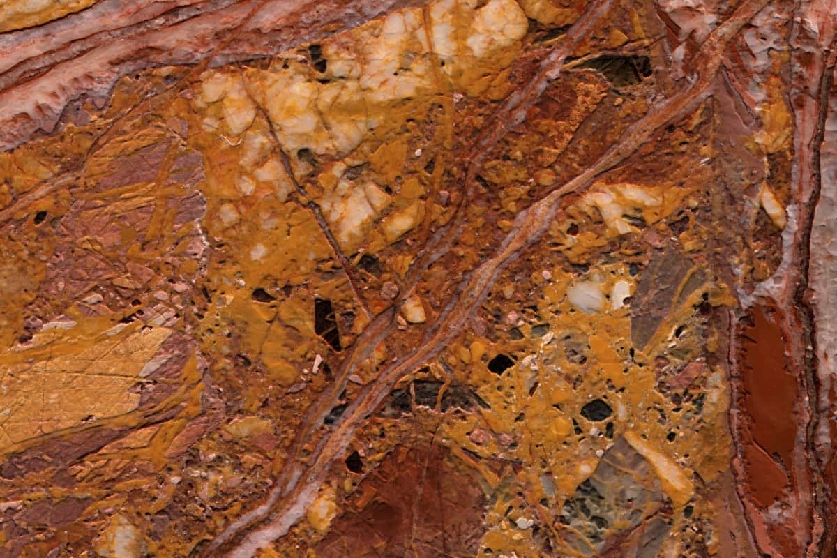 Plaque de pierre naturelle Brèche Méduse — aperçu coloris